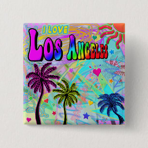 I LOVE Los Angeles Vivid Romance Button
