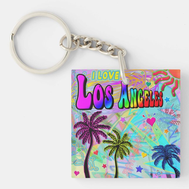 I LOVE Los Angeles Vivid Romance Keychain (Front)