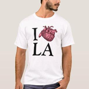 I Love Los Angeles with anatomically correct heart T-Shirt