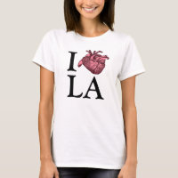 I Love Los Angeles with anatomically correct heart