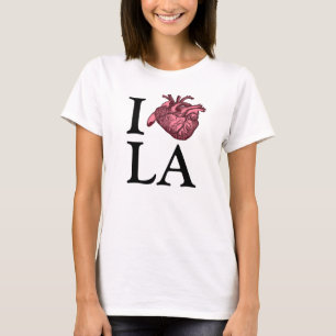 I Love Los Angeles with anatomically correct heart T-Shirt