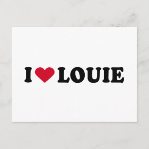 I LOVE LOUIE POSTCARD