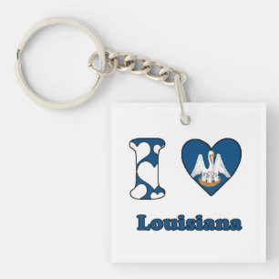 I love Louisiana Key Ring
