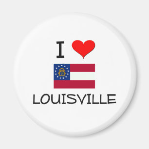 I Love LOUISVILLE Georgia Magnet