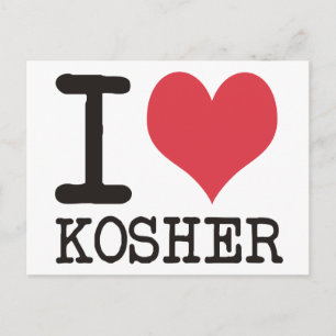 I Love LOVE - KOSHER - LIFE Products & Designs! Postcard