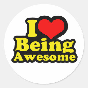 I Love lovebeawesome1 Classic Round Sticker