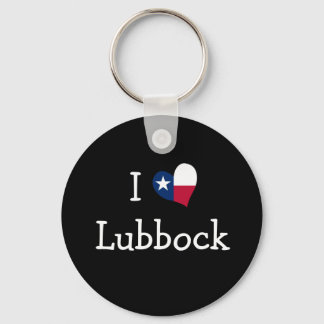 I Love Lubbock Texas Key Ring