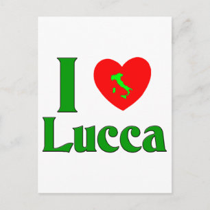 I Love Lucca Italy Postcard