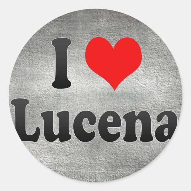 I Love Lucena, Philippines Classic Round Sticker (Front)