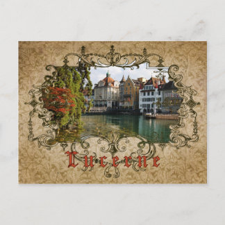I Love Lucerne - Vintage Postcard