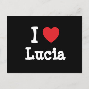 I love Lucia heart T-Shirt Postcard