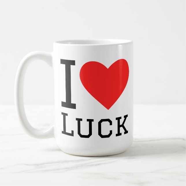 I love luck coffee mug (Left)