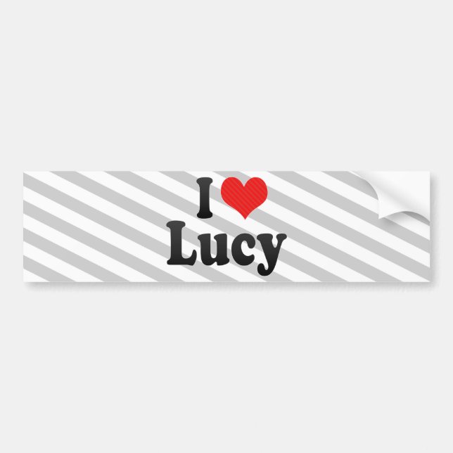 I Love Lucy Bumper Sticker (Front)