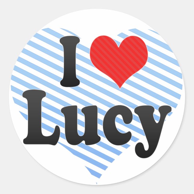 I Love Lucy Classic Round Sticker (Front)