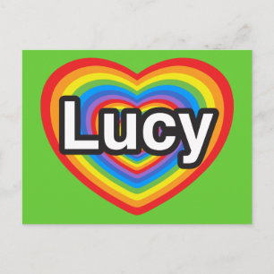 I love Lucy. I love you Lucy. Heart Postcard
