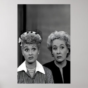 I Love Lucy Print Lucille Ball and Vivian Vance