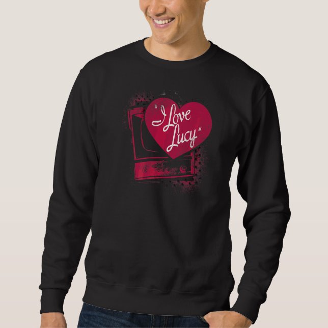 I Love Lucy Spray Paint Heart Sweatshirt (Front)