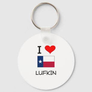 I Love Lufkin Texas Key Ring