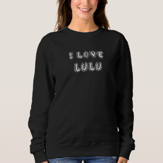 I Love Lulu puppy dog Sweatshirt