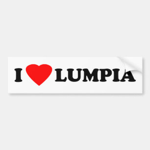 I Love Lumpia Bumper Sticker