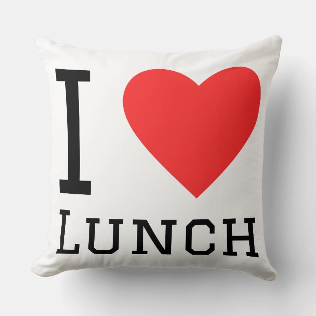 I love lunch cushion (Front)