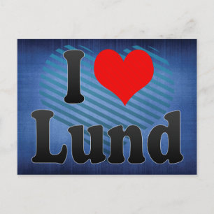 I Love Lund, Sweden. Jag Alskar Lund, Sweden Postcard