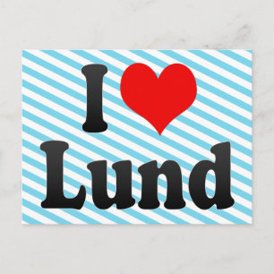 I Love Lund, Sweden. Jag Alskar Lund, Sweden Postcard