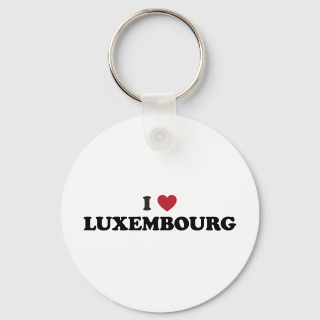 I Love Luxembourg Key Ring (Front)
