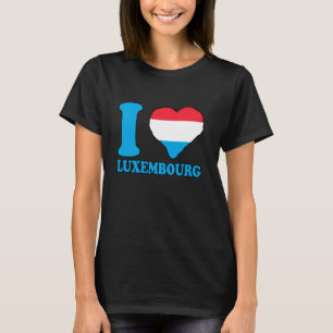 I Love Luxembourg Luxembourgish Flag Luxembourgish T-Shirt