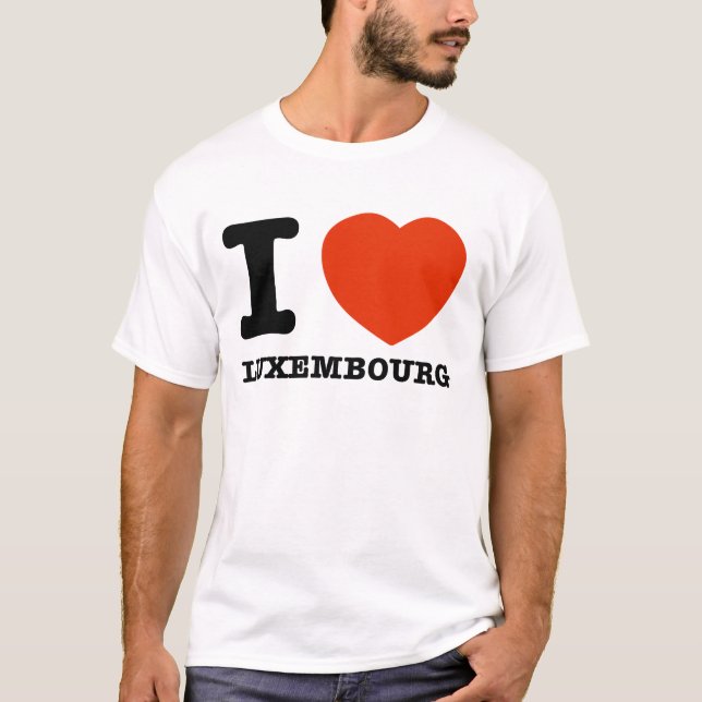 I LOVE LUXEMBOURG T-Shirt (Front)
