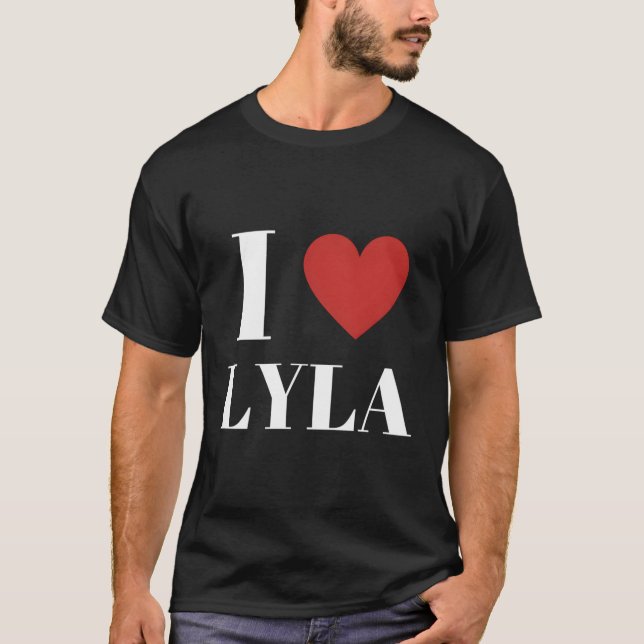 I Love Lyla He Family T-Shirt (Front)