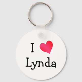 I Love Lynda Key Ring