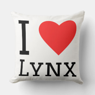 I love lynx cushion