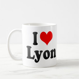 I Love Lyon, France Coffee Mug