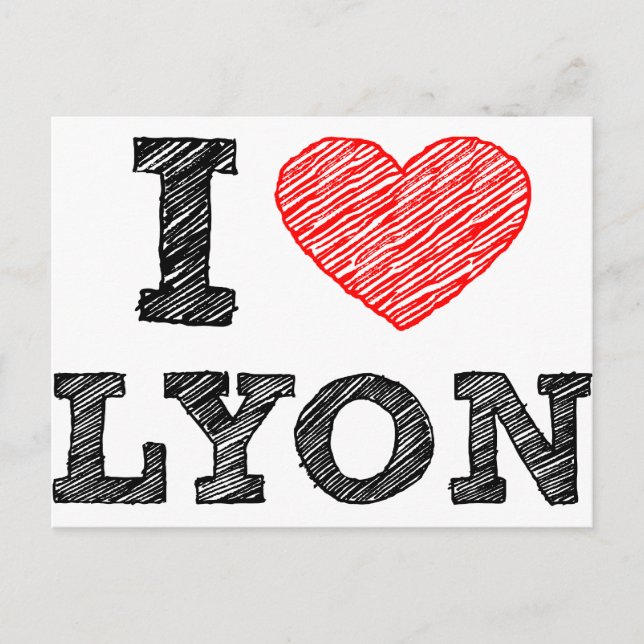 I Love Lyon Postcard (Front)