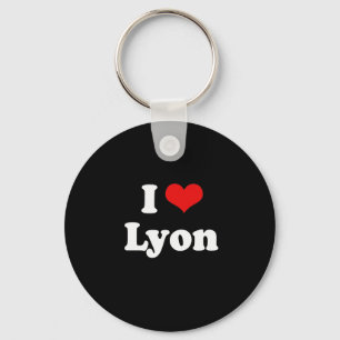 I Love Lyon Tshirt White Tshirt Key Ring