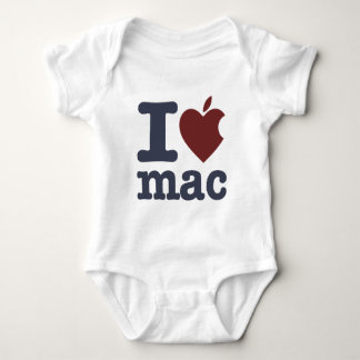 I Love Mac Baby Bodysuit