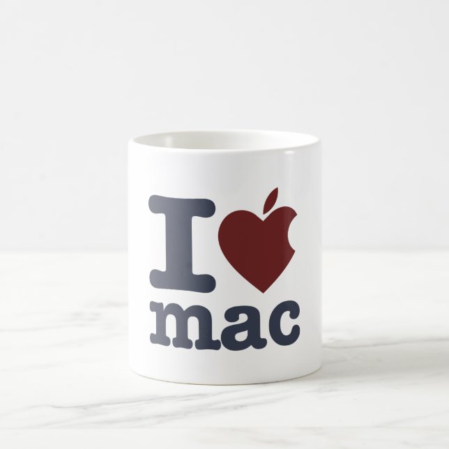 I Love Mac Coffee Mug (Center)