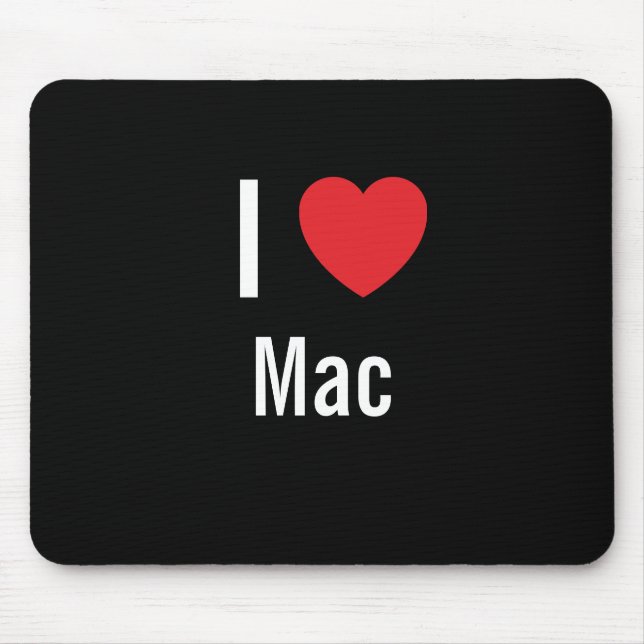 I love Mac Mouse Mat (Front)