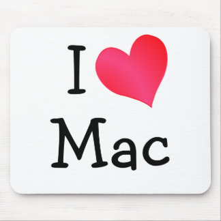 I Love Mac Mouse Mat