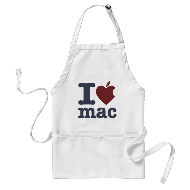 I Love Mac Standard Apron (Front)