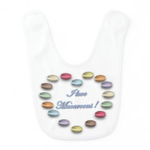 I Love Macaroons Baby bib