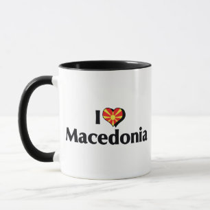 I Love Macedonia Flag Mug