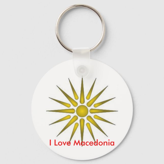 I love Macedonia Key Ring (Front)