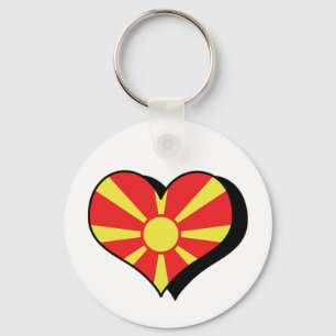 I Love Macedonia Keychain