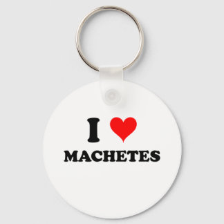 I Love Machetes Key Ring