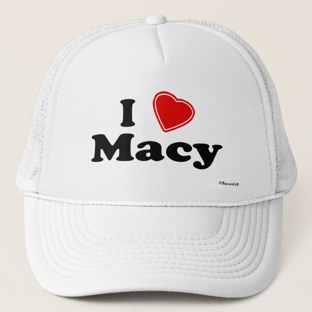 I Love Macy Trucker Hat (Front)
