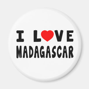 I Love Madagascar Magnet