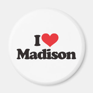 I Love Madison Magnet