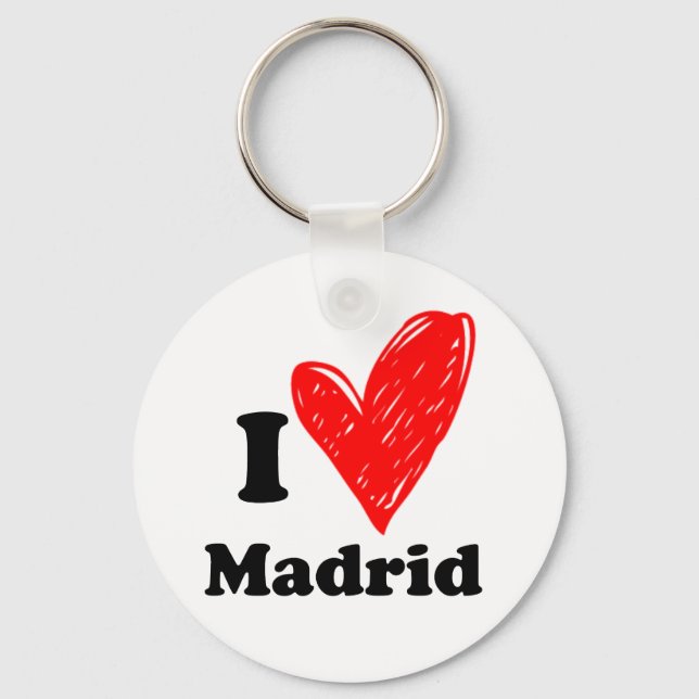 I Love Madrid Key Ring (Front)